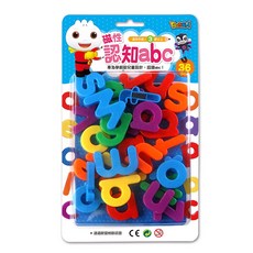 風車圖書 學前教具 隨身攜帶 親子互動 3歲以上, 1個, 磁性認知abc 新版(塑膠款), 36