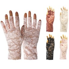 인콘트로 UV 망사 반장갑, 수선화흰색, 1개