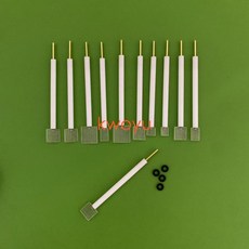 臺灣出貨10*10mm鉑網電極15*15鉑絲網電極99.99四氟外套鉑絲網電極kwoyu, 1個, 開收據10*10mm