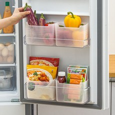 냉장고 수납함 다용도 정리함 투명 바구니 수납정리함 N810, 단품