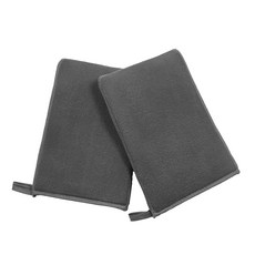 車用磁土手套 磨泥手套 洗車泥 汽車美容清潔工具, 灰色, 1個