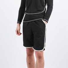 남성 래쉬가드 하의 옆줄 반바지 블랙 비치팬츠 학원생 선물 삼십대