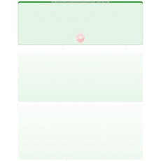 ABC 블랭크 체크 스톡(체인) - 레이저 및 잉크젯 프린터용 탑 골드 블랭크 체크 - 개인 및 비즈니스 수표에 이상적인 표준 레터 사이즈 빈 체크 용지 - 500장, Green