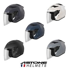 【PUPU SHOP】法國 ASTONE DJR 素色 半罩式安全帽, 深灰,XL