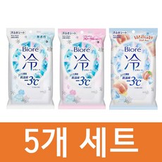 비오레 냉시트 20매 5개세트비오레파우더시트 비오레쿨링시트 무향 복숭아향 피치향 플로랄향 바디시트 땀티슈, 플로랄향5개세트