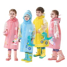 멜로우두두 KC인증 EVA 어린이 아동 캐릭터 우비 키즈 레인코트 비옷 4종