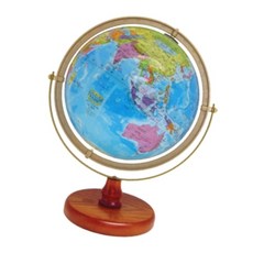 나우케이 초등학교 지구본 H40cm 원목받침