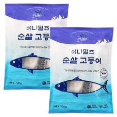 이니밀즈 가시 제거 뼈 없는 순살 노르웨이 고등어, 2개, 700g(6팩)