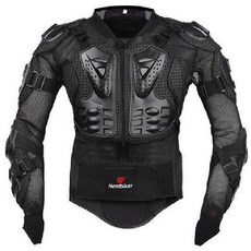 바이크 바디 하체 모터사이클 레이싱 슈트 자켓 보호대 라이딩 보호구 패드, 2XL, A. 블랙(상의), 1개