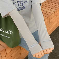 노블픽 헐렁한 팔토시 냉감 자외선 차단 1+1, 2세트, 애쉬 그레이