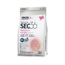 信元 SINGEN 情緒舒緩貓飼料 1.5公斤/嚐鮮包 SEC36 貓乾糧, 1個, 1.5公斤