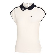 레노마골프 THE OPEN 여성 카라 로고 디테일 배색 민소매 니트 RWSPL6292-101 2802300