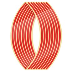 휠 스티커 반사 림 스트라이프 테이프 자전거 오토바이 스티커 혼다 용 가와사키 Z750 Z800 용 YAMAHA MT07 MT09 MT10 R1, 빨간색