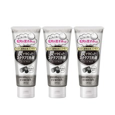 우테나 숯 스크럽 세안제 폼클렌징 135g everish, 3개