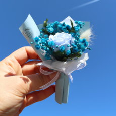 아델 로즈 미니 꽃다발, 블루