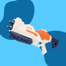 에브리굿 듀얼노즐 대형 워터건 대용량 1500ml 물총, 1개, 블루