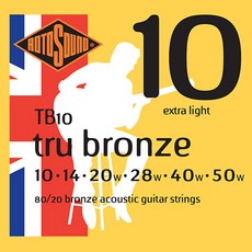 ROTO SOUND TB10 TB11 TB12 80/20 Bronze Acoustic Guitar Strings, 1個