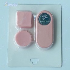 TP巧克夾 強磁靜音圓形巧克盒 附巧克粉套, 1個, TP靜音巧克夾+方圓巧粉盒,黑色1套, 黑色