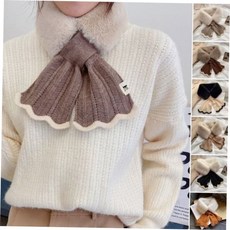 머플러 숄 스카프 손수건 머메이드 래빗퍼 끼움 인조퍼 손수건마니아 겨울 보들
