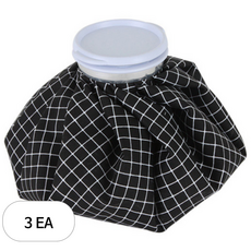 다용도 얼음주머니 23cm 블랙 9인치, 3개