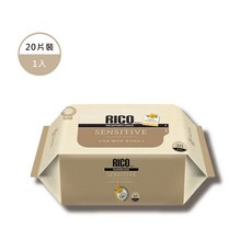 RICO 金盞花敏感肌厚款濕紙巾 20抽隨身包, 1箱, 24個裝