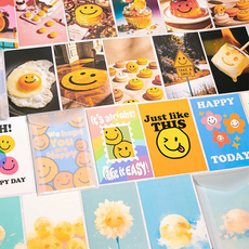 스마일 디자인 엽서 카드 10장 세트, 1팩, 2.일러스트