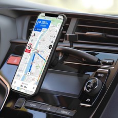 세이보링 차량용 CD슬롯 마그네틱 자석 핸드폰 거치대, 블랙, 1개 블랙, 1개