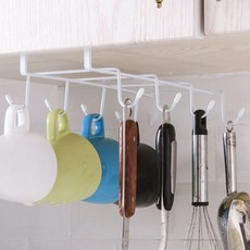 선반 고정 8구 철제 다용도 후크 주방걸이 후크 고리khe2+7MBO