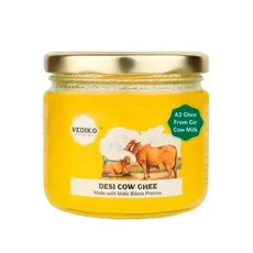 (매장)인도 Vediko A2 Gir Cow Ghee 기버터 250ml 100 순수 버터 자연스럽고 건강한 품종, 1개