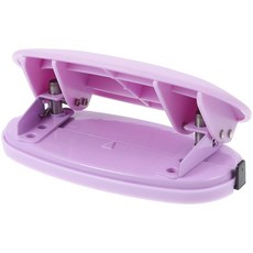 Tofficu 페이퍼 펀처 프로용 2구 펀치 2구 펀처 조절 가능한 구멍 펀처 페이지 펀처 내 핸드툴 벽용 해부 포스터 사무용품 2구 펀치 금속 보라색 purple