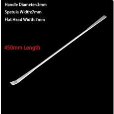 스테인레스 스틸 미니 소형 실험실 실험실 휴대용 샘플 스쿠프 국자 파우더 플랫 뒤집개 약 스푼 125mm 150, 02 1Piece 450mm