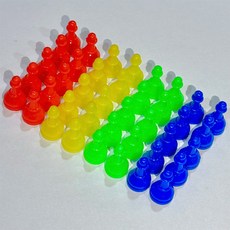 SANS 보드게임말 미니 체스 부루마블 브루마블 게임말 [플라스틱 말 보드게임용품], 10세트 40개