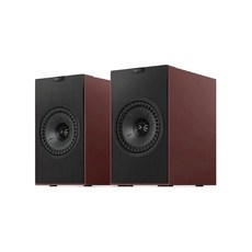 KEF Coda W 無線 HiFi 揚聲器 喇叭音響一對，黑膠藍牙數位串流，公司貨兩年保固, 復古紅