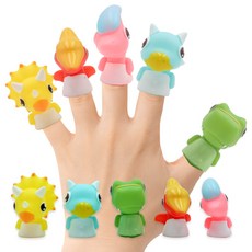 토이머스 소프트 손가락 인형 시리즈B 공룡 5종 세트, 1개