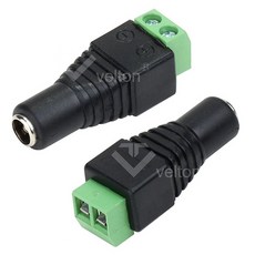 (주)승원전자 터미널변환젠더 DC터미널단자(암) DC5.5mm2.1mm(F) to 2핀 터미널젠더 DC전원에서사용가능 케이블만들기 케이블제작 자동차배터리DC터미널 단자, 1개