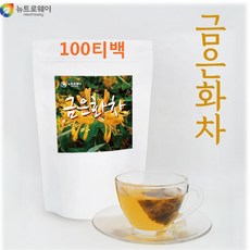 금은화 삼각 티백 차 분말 가루 추출물 인동초 꽃차 효능 100티백 대용량, 10개