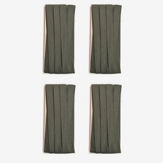 10mm 바이어스테이프 칼라바이어스 4yard, 4개, 올리브