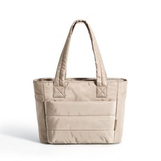 BAGSMART 여성 빅사이즈 숄더백 가벼운 구름 패딩 토트백 방수 가방 대용량