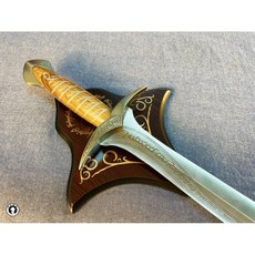魔戒全金屬未開刃刺叮劍 佛羅多之劍 1kg 74cm 附贈掛板 霍比特人 The Lord of the Rings 精靈劍, 1個