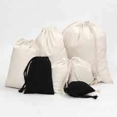 린넨 파우치 복조리 스트링 이너백 이너파우치 제작 고급, 기타, 1개, 내추럴 48 x 70cm