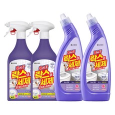 홈스타 락스와 세제 3X 폼 스프레이 후로랄 500ml x 2개 + 락스와세제 후로랄파인 750ml x 2개, 1개