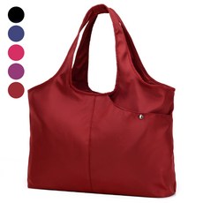 아이엔엠디 대용량 방수 기저귀 가방 토트 수납 숄더 백, 레드