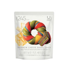 딜라이트 프로젝트 레인보우 치즈 베이글칩 55g 3개입, 3개