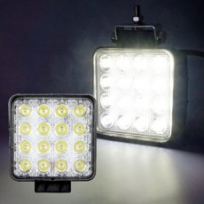 미즈누아 12V/24V 방수 LED써치라이트 전조등 화이트 자전거 브라켓 차량용