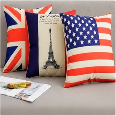 라윤앤코 국기 쿠션 커버 인테리어쿠션