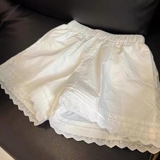 투니스 여성 레이스 프릴 캐주얼 반바지