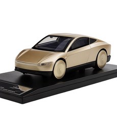 테슬라 1:32 사이버캡 로보택시 합금 다이캐스트 자동차 피규어, 골드, 1개