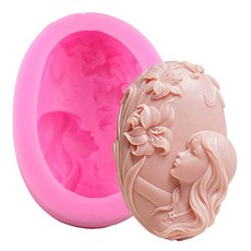 Cestony 소녀 냄새 나는 꽃 실리콘 비누 틀 DIY 비누 만들기 용품, Cestony 소녀 냄새 나는 꽃 실리콘 비누 틀 DI
