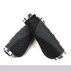 자전거 핸들 알루미늄 합금 바 그립 라이딩 바이스 장비 산악 바 액세서리, Gray-Sliver, 3) Gray-Sliver, 1개