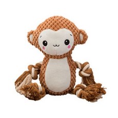 퓨샵 봉제 반려견 장난감 삑삑이 인형, 1개